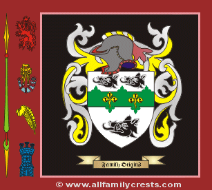 Barnabee Coat of Arms, Family Crest - Click here to view