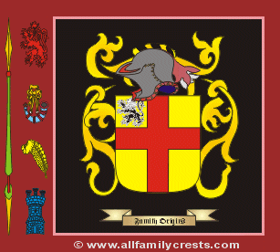 Bourke Coat of Arms, Family Crest - Click here to view