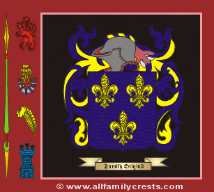 Burrows Coat of Arms, Family Crest - Click here to view