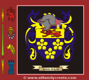Davey Coat of Arms, Family Crest - Click here to view