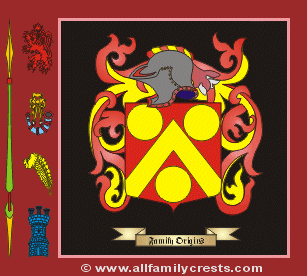 Golden Coat of Arms, Family Crest - Click here to view
