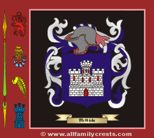 MacGlade Coat of Arms, Family Crest - Click here to view