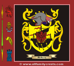 MacGurry Coat of Arms, Family Crest - Click here to view