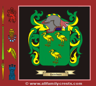Harniman Coat of Arms, Family Crest - Click here to view
