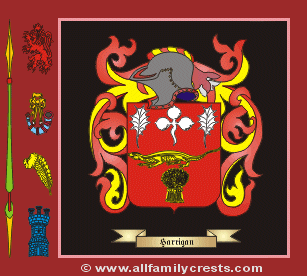 Harrigan Coat of Arms, Family Crest - Click here to view