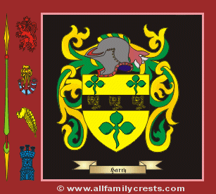 Harty Coat of Arms, Family Crest - Click here to view