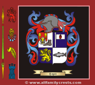 Hegan Coat of Arms, Family Crest - Click here to view