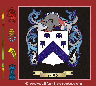 Hollings Coat of Arms, Family Crest - Click here to view