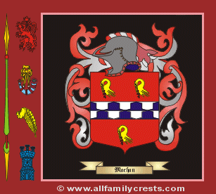 Machin Coat of Arms, Family Crest - Click here to view