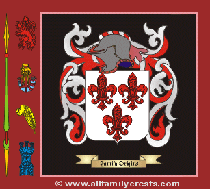Montford family crest and meaning of the coat of arms for the surname
