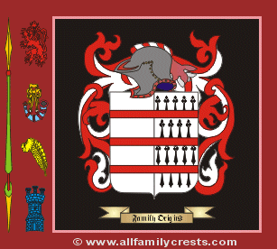 moulton arms coat crest origin name allfamilycrests
