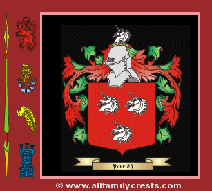 Parish Coat of Arms, Family Crest - Click here to view