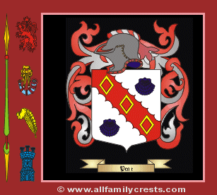 Peat Coat of Arms, Family Crest - Click here to view
