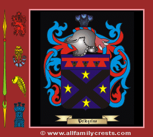 Pelegrino Coat of Arms, Family Crest - Click here to view
