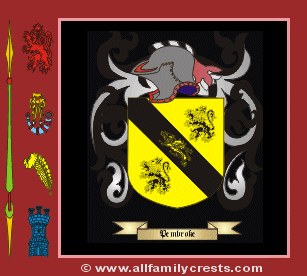 Pembrok Coat of Arms, Family Crest - Click here to view