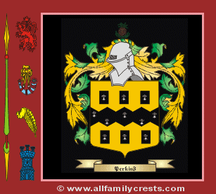 Perkin Coat of Arms, Family Crest - Click here to view