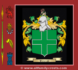 Ploughright Coat of Arms, Family Crest - Click here to view