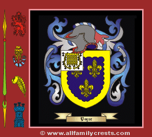 Powge Coat of Arms, Family Crest - Click here to view