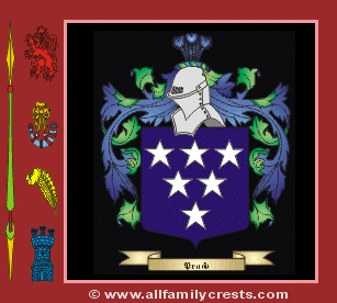 Prayed Coat of Arms, Family Crest - Click here to view