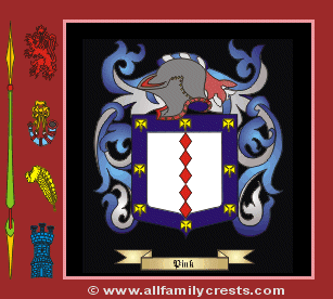 Pynk Coat of Arms, Family Crest - Click here to view