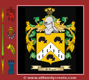 O'Regan Coat of Arms, Family Crest - Click here to view
