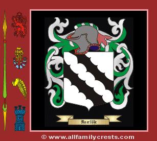 Ratclife Coat of Arms, Family Crest - Click here to view