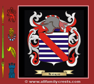 Remington family crest and meaning of the coat of arms for ...
