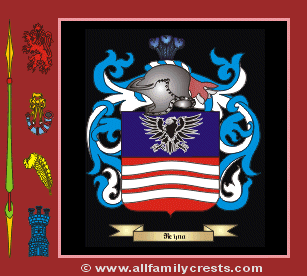 Reyna Coat of Arms, Family Crest - Click here to view