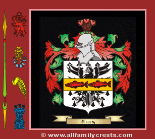 Roarty Coat of Arms, Family Crest - Click here to view