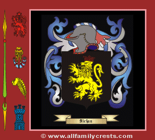 Rychan Coat of Arms, Family Crest - Click here to view