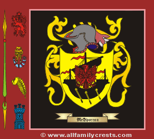 MacSporrin Coat of Arms, Family Crest - Click here to view