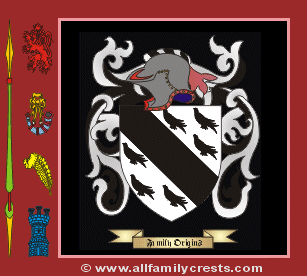 Tempest family crest and meaning of the coat of arms for ...