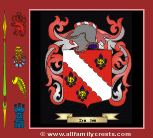 Tennyson Coat of Arms, Family Crest - Click here to view