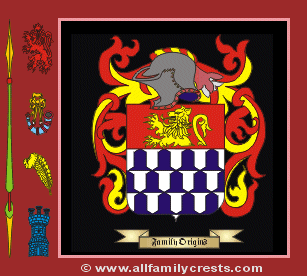 Terell Coat of Arms, Family Crest - Click here to view