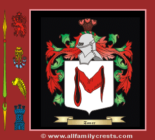 Tonner Coat of Arms, Family Crest - Click here to view