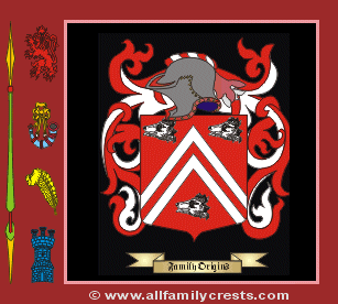 Tovey Coat of Arms, Family Crest - Click here to view