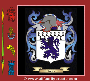 Troter Coat of Arms, Family Crest - Click here to view