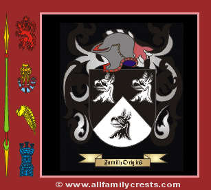 Tuxson Coat of Arms, Family Crest - Click here to view