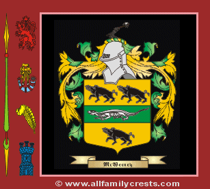 MacWeeny Coat of Arms, Family Crest - Click here to view