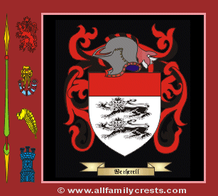Weatherell Coat of Arms, Family Crest - Click here to view
