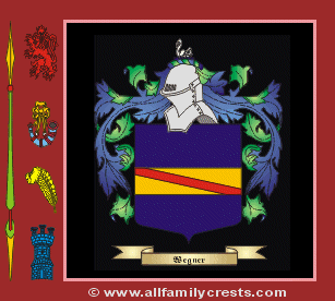 Wegner Coat of Arms, Family Crest - Click here to view