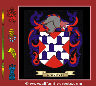 Welington Coat of Arms, Family Crest - Click here to view