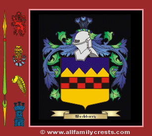 Woodberie Coat of Arms, Family Crest - Click here to view