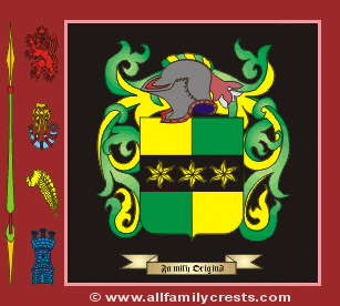 Barnes family crest and meaning of the coat of arms for the