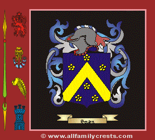 Benson Coat of Arms, Family Crest - Click here to view