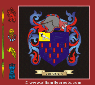 Blondell Coat of Arms, Family Crest - Click here to view