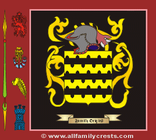 Blundus Coat of Arms, Family Crest - Click here to view
