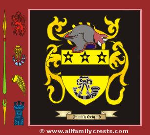 Bourn Coat of Arms, Family Crest - Click here to view