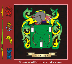 Bowerman Coat of Arms, Family Crest - Click here to view