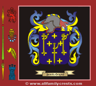 Burden Coat of Arms, Family Crest - Click here to view